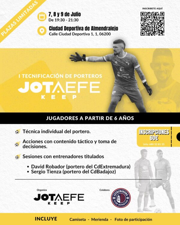 I TECNIFICACIÓN DE PORTEROS JOTAEFEKEEP